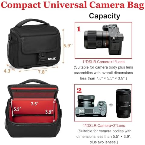 Camera Carrying Case, Camera Storage Bags Anti-Shock Crossbody Camera Case - Image 4