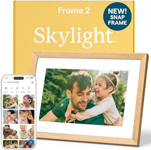 Skylight Digital Picture Frame 2 – 10" Full HD Touchscreen, Birch Brown by Skylight