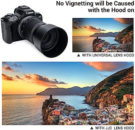 (1+1) Lens Hood for Canon R50 R100 Dual Lens Kit (RF-S 18-45mm F4.5-6.3 is STM and RF-S 55-210mm F5-7.1 is STM) Replaces ET-60B and EW-53 Lens Hood - Image 3