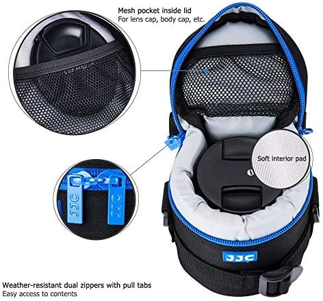 JJC Deluxe Lens Case Pouch Bag for Camera Lens Below 2.95" x 3.93"(D x L) - Image 4
