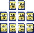 INLAND 32GB SDHC Flash Memory Card Standard Full Size SD Card (10 Pack) by INLAND