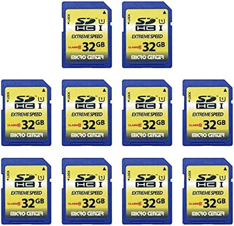 INLAND 32GB SDHC Flash Memory Card Standard Full Size SD Card (10 Pack) by INLAND