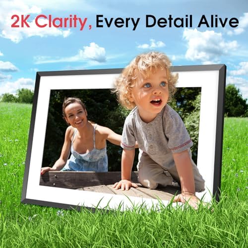 2K 64GB Frameo Digital Picture Frame, 10.1 Inch Frameo Digital Frame WiFi - Image 2
