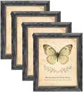 XUANLUO 8x10 Picture Frames Set of 4,Rustic Retro Photo Frame(Grey) by XUANLUO