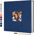 Vienrose Large Self Adhesive Photo Album with Window 13x12.6 40 Pages Blue by Vienrose