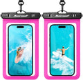 Hiearcool Waterproof Phone Pouch, Waterproof Phone Case, Bright Red 2-Pack by Hiearcool