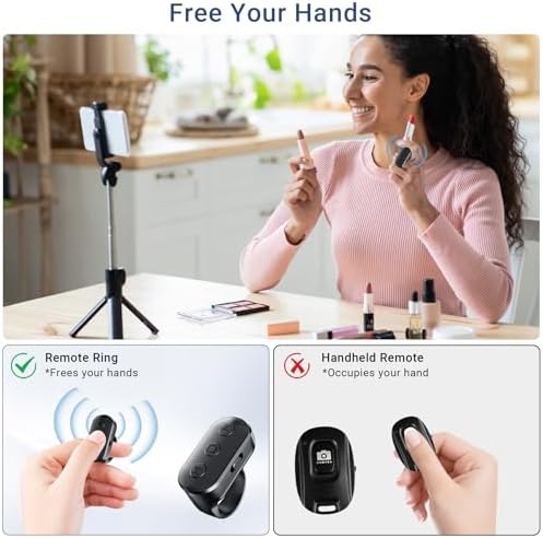 Bluetooth Camera Remote with Zoom & Camera Switch for iPhone & Android - Image 5