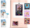 HP Sprocket Photo Booth Machine Instant Color Photo Printer (Pink) Paper Bundle + Zink 3.5 x 4.25” Zink Sticky-Backed Photo Paper (310 Sheets) by HP