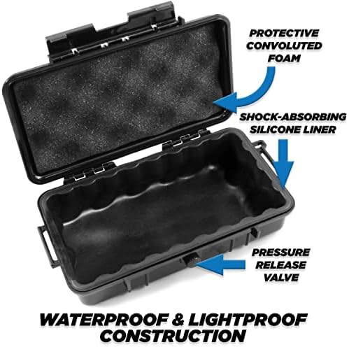 CASEMATIX Hard Shell 35mm Film Case for 35mm and 120 Film - 9" Waterproof & Lightproof Film Holder and Film Roll Container for up to 16 x 35mm Film Rolls or 10 x 120 Film Rolls, Travel Case Only - Image 4