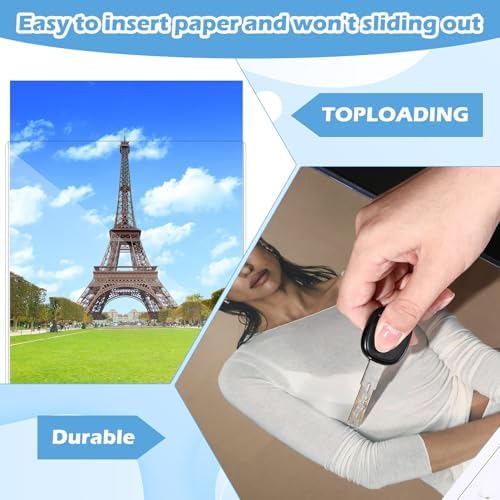 AmazingSpark 2 Pcs Rigid Print Protectors 24 x 36 Inch Clear Poster Protector Sleeve Sheet PVC Clear Sheet Holder for Photo Document Magazine - Image 6