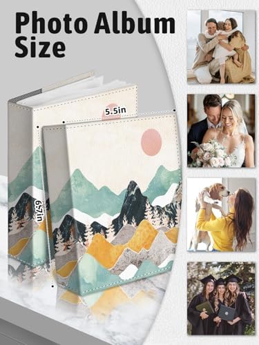 Photo Album 4x6, Small Picture Book Aesthetic Mountain Sunset - Image 6