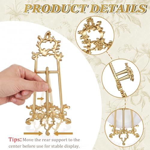 Novabright 9 Inch Ornate Metal Display Stand for Scrying Mirrors - Image 4