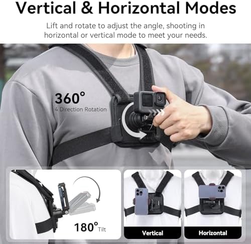 ULANZI CM028 Adjustable Chest Mount Harness for Action Camera Phone - Image 2