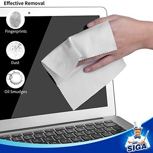 MR.SIGA Microfiber Glasses Cleaning Cloth, Spectacle Cleaner Cloth, 12 Pack - Image 3