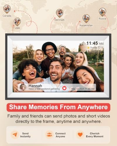 Frameo 15.6 Inch Smart WiFi Digital Picture Frame - Image 4