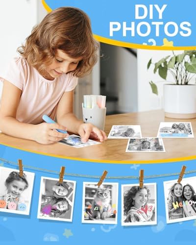 OTJ 12 Rolls Instant Print Camera for Kids Refill Thermal Print Paper Rolls - Photo Album 2.5x3.5 Picture Holder Book Holds 120 Horizontal Photos DIY Picture Albums - Image 3