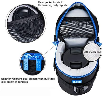 JJC Camera Lens Case Pouch, Padded Bag Fits Lens up to 3.1 x 5.3 (D x L) - Image 6
