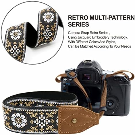 Padwa Lifestyle 2" Wide Classic Crazy Horse Art Cowhide Head Cotton Camera Straps for Photographers - Image 5