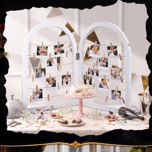 Briwooody 2 Panel 24 x 18 Inch Photo Display Board Frame - Image 6