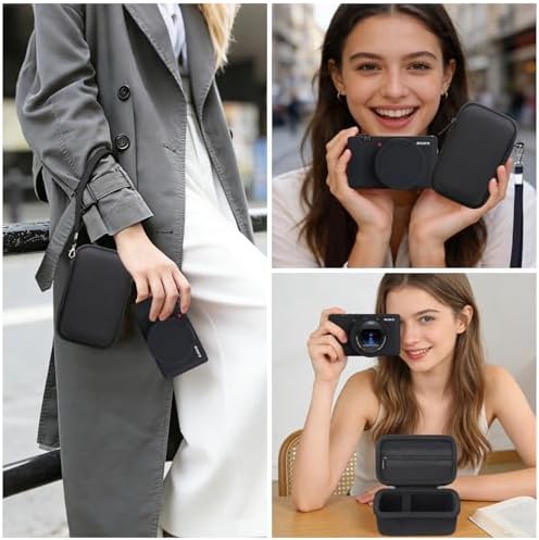 BOVKE 2-in-1 Camera Case Bundle Set for Sony ZV-1 Digital Camera, Black - Image 7