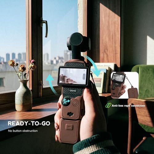 Silicone Case for DJI Osmo Pocket 3 / Xtra Muse, Coffee Brown - Image 3