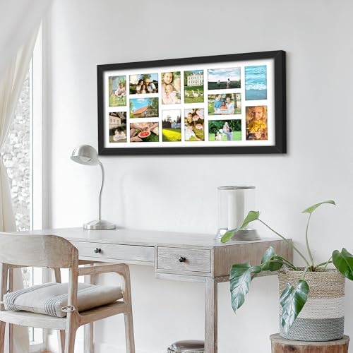 DUENPY 14x30 Collage Frame For 14 4x6 Photos Black - Image 6