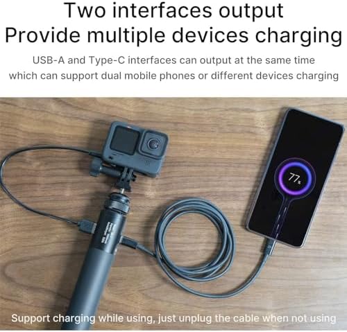 ULANZI BG-3 Battery Handle Grip, 10000mAh Grip Portable Charger Tripod - Image 2