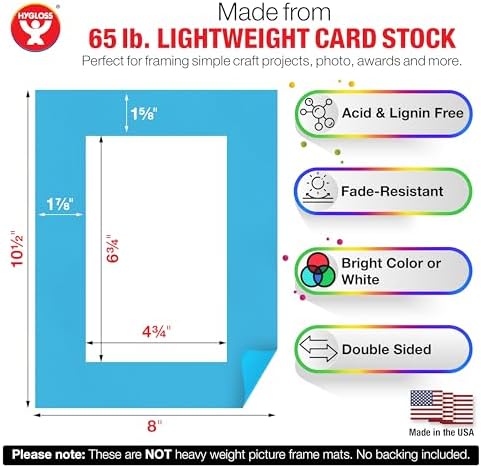Hygloss 48 Pack Paper Picture Frames, Colorful cardstock Photo Frame 8x10.5-Inch, Papers Frames to Decorate for Wedding Birthday DIY Classroom Crafts and Decorations - Image 4