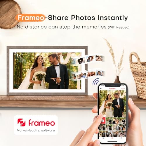 Digital Picture Frame, Frameo 15.6'' Digital Photo Frame WiFi Large Display - Image 3