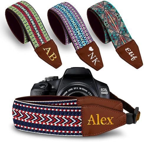 Art Tribute Custom Camera Strap Arrow Weave - Add Your Text and We Make It Especially For You Get Your Own Personalized Gift Camera Strap, No Shipping Cost! by ArtTribute