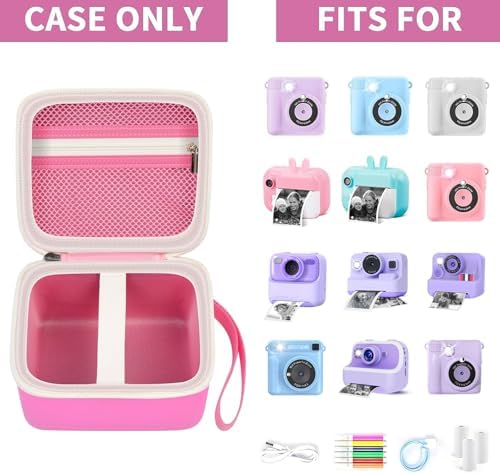 PAIYULE Kids Instant Print Camera Case for ESOXOFFORE for Dylanto Lightpink - Image 2