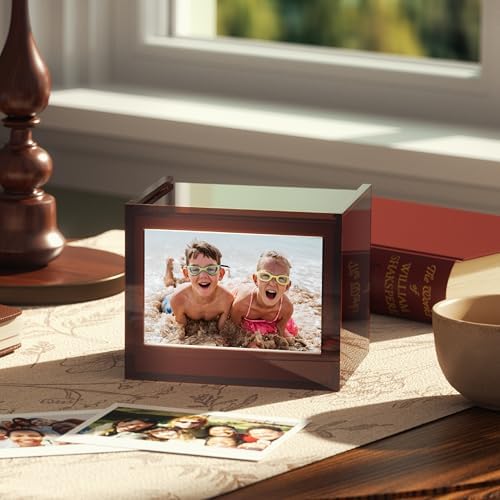 WINKINE Instax Wide Frame - Photo Storage Box for Instax Wide 400/300/210/200 Films, 4.25'' x 3.39'' Film Frame, Vintage Box with Sliding Lid, Amber, 1 Pack - Image 6
