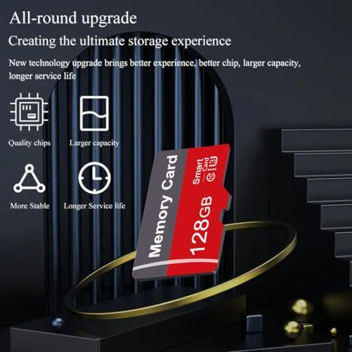 2 Pack Memory Card 128GB with Adapter, High Speed TF Card, UHS-I C10 A1 Memory TF Card for Tablet/Mobile Phone/Camera/Car Audio/Game Console (128, GB) - Image 3
