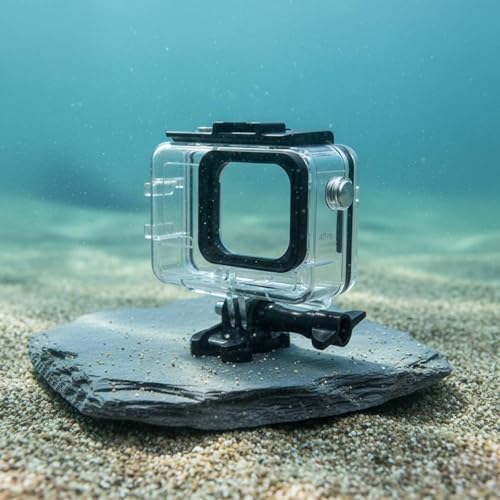 Waterproof Camera Case Housing Shell Cover with High Light Glass Window and Universal Mount Screw Shock Resistant Pc and Stainless Steel Guard Suitable for Scuba Swimming Kayaking Travel - Image 3