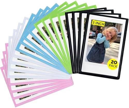 CAIYOULE 20 Packs Magnetic Picture Frame for Fujifilm Instax Mini Photo by CAIYOULE
