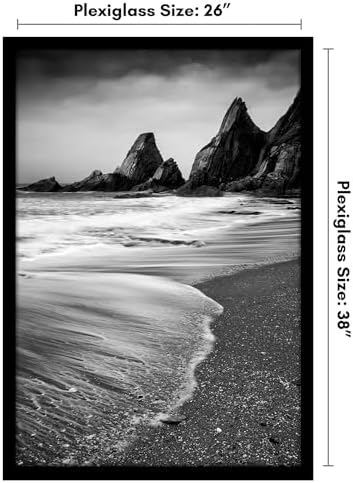 Americanflat 26x38 Poster Frame - Engineered Wood - Black - Image 2