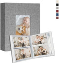 Vienrose 4x6 Small Photo Album, 2 Pack, 200 Photos, Grey by Vienrose