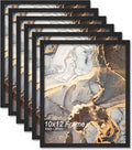 Fxojyvo 10x12 Picture Frame Set of 6 Black Engineered Wood Wall Hanging by Fxojyvo