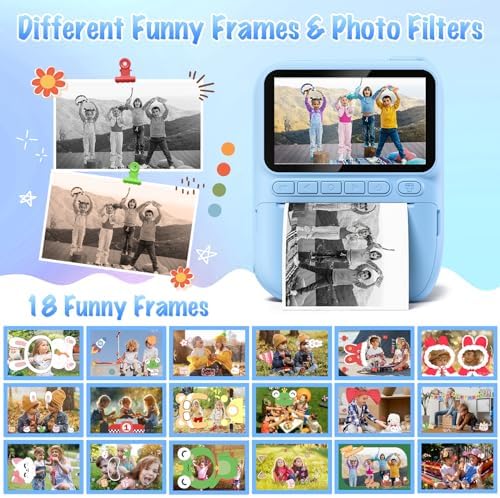 Kids Camera Instant Print, 3.0"" HD 32MP 1080P Toddler Digital Camera - Image 5