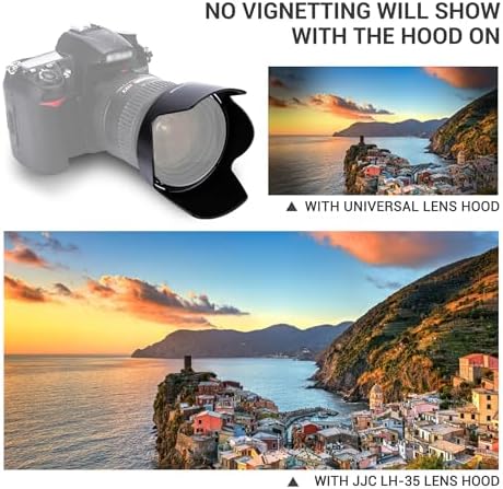 JJC HB-35 Lens Hood Reversible Lens Shade Cover for Nikon NIKKOR AF-S DX 18-200mm f/3.5-5.6G ED VR II, AF-S DX VR 18-200mm f/3.5-5.6G IF-ED,Replace Nikon HB-35 Lens Hood Fits 72mm Filter Lens Cap - Image 3