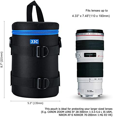 JJC Deluxe Lens Case Pouch Bag for Camera Lens Below 4.3" x 7.4"(D x L) - Image 3