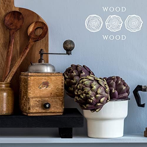 Nuogo Wood Pedestal Riser Stand for Kitchen Soap Tray,9 X 6 Inch,Black - Image 5
