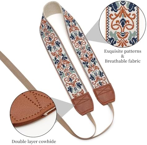 ZOOEASS Camera Strap for DSLR and Mirrorless Digital Camera,Neck Strap with Embroidery Patterns and Quick-release Buckle - Image 4