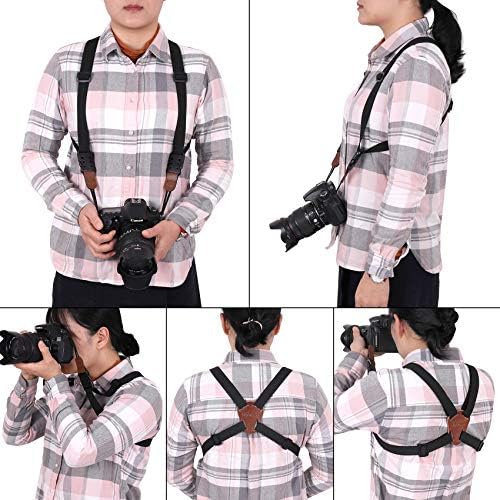 Vigorport Camera Strap, Cross Shoulder Straps, Quick Release Chest Harness - Image 5