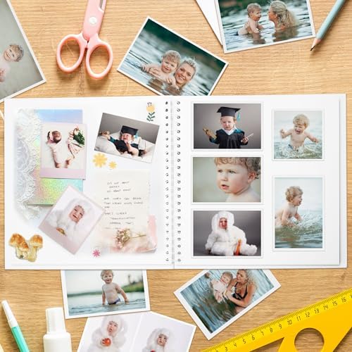 Yopih Scrapbook Album 12x12in, Acid-Free Kraft Paper 50 Sheets 100 Pages - Image 4