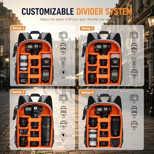 Camera Backpack for Photographers, Professional DSLR Camera Bag - Image 5
