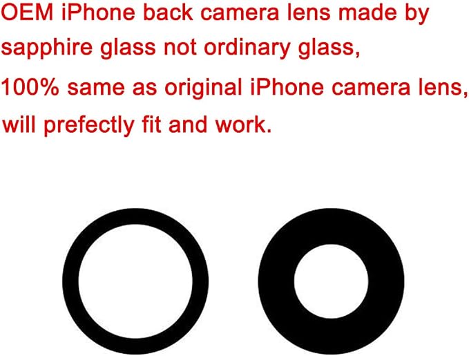 Back Rear Camera Lens Glass Replacement Compatible with iPhone 17 6.3 inches with pre-Installed Adhesive and Reparing Toolkit - Image 4