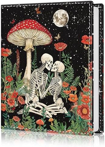 Photo Album 4x6, 56 Pockets Small Picture Book Skull Mushroom by Lebrocoli