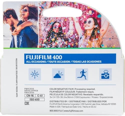 Fujifilm 35mm Color Negative Roll Film, 400 ISO, 36 Exposures, 3-Pack - Image 3