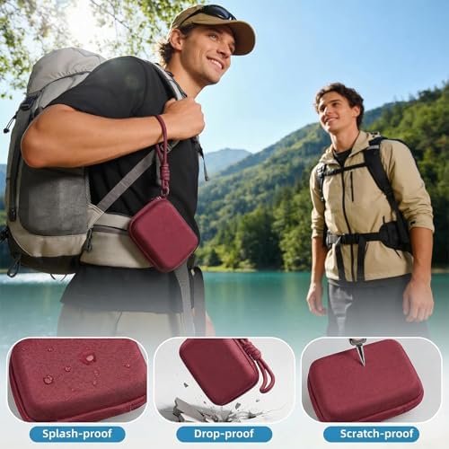 Digital Camera Case for Kodak PIXPRO FZ55/FZ45/CAMKORY, Wine Red - Image 6